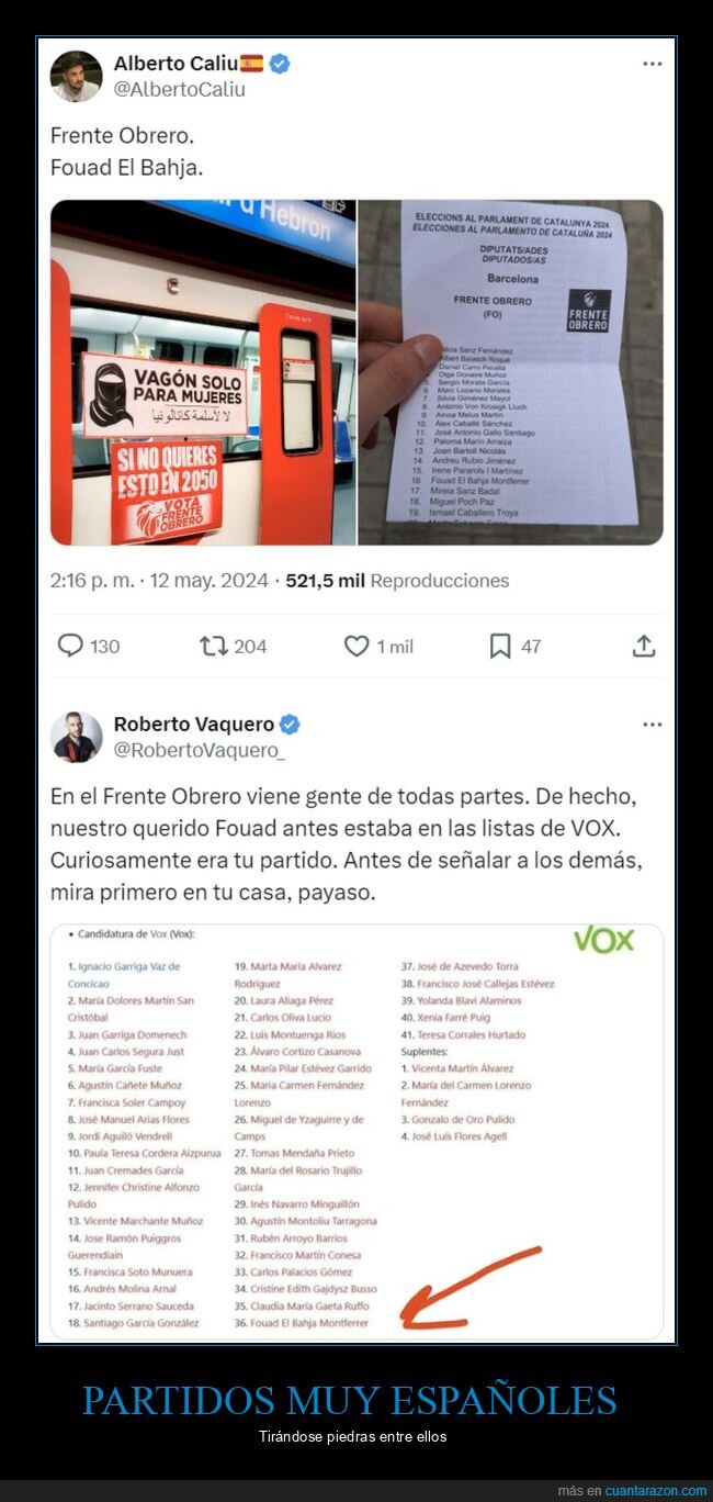 frente obrero,vox,fouad el bahja