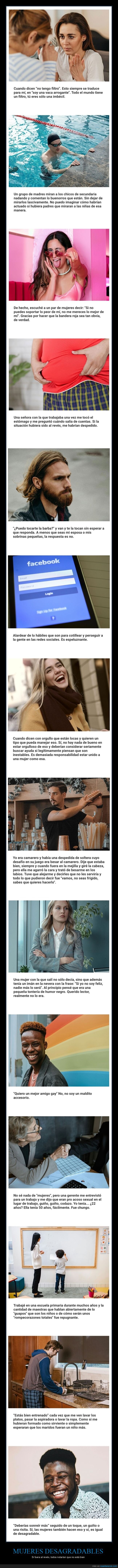 mujeres desagradables,hombres