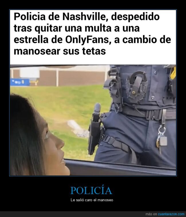 despido,multa,onlyfans,policía