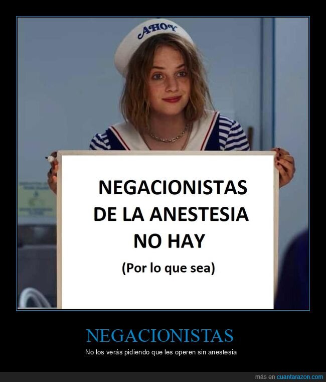 negacionistas,anestesia