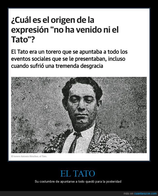 el tato,origen,expresión