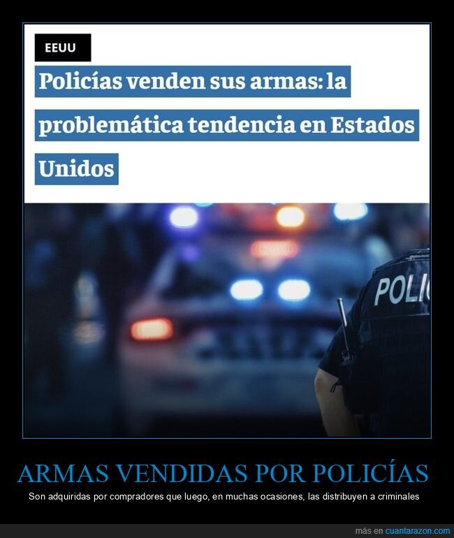 policías,vender,armas,eeuu