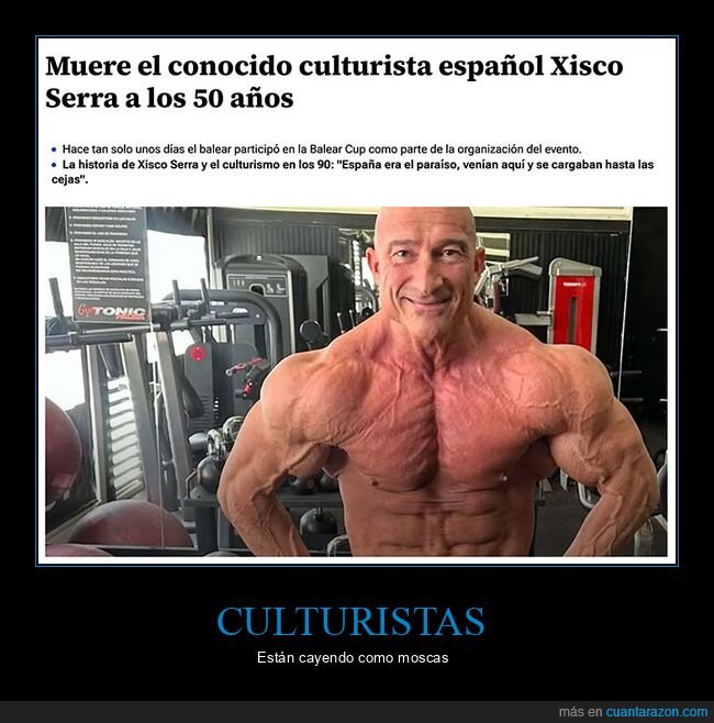 culturista,muerte,xisco serra