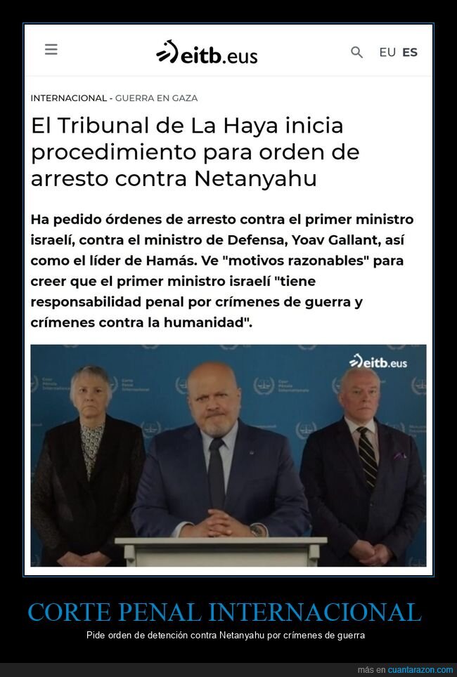 netanyahu,tribunal de la haya,orden de arresto