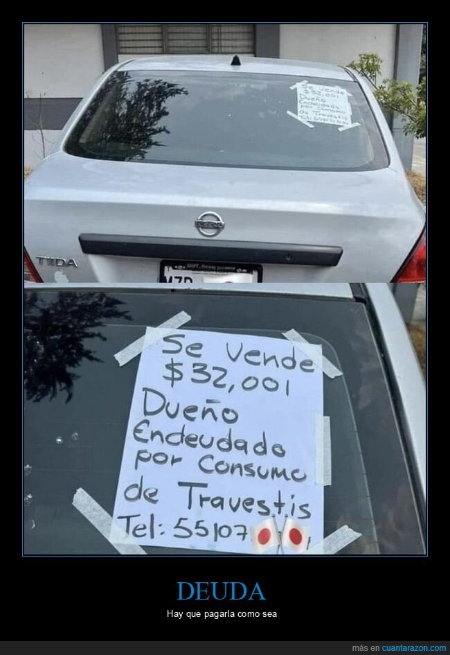 carteles,coches,endeudado