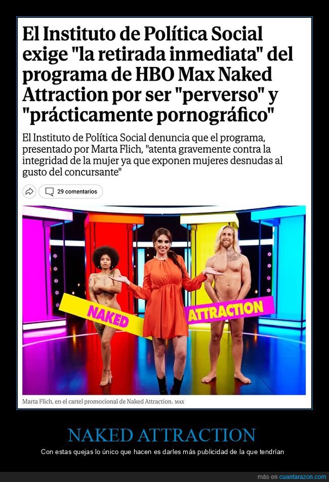 hbo,naked attraction,retirada,wtf