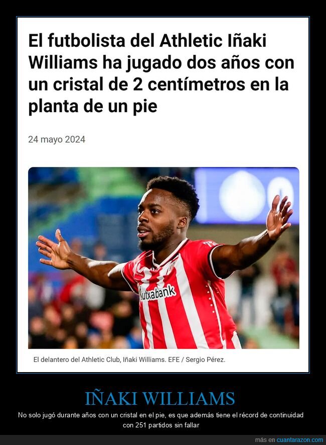 iñaki williams,cristal,pie