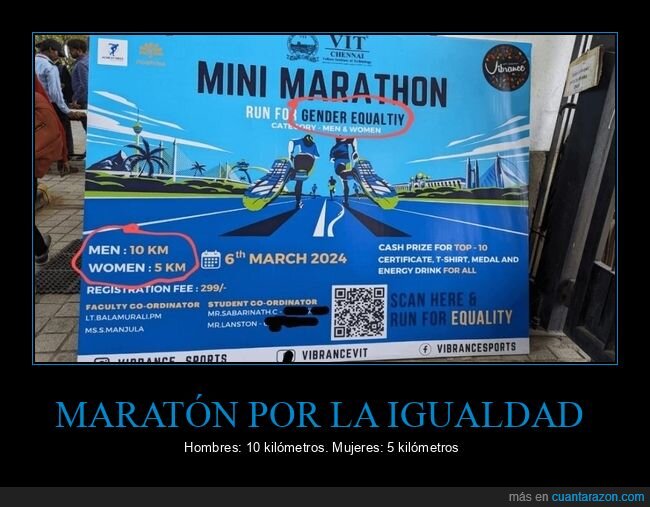 maratón,igualdad,hombres,mujeres