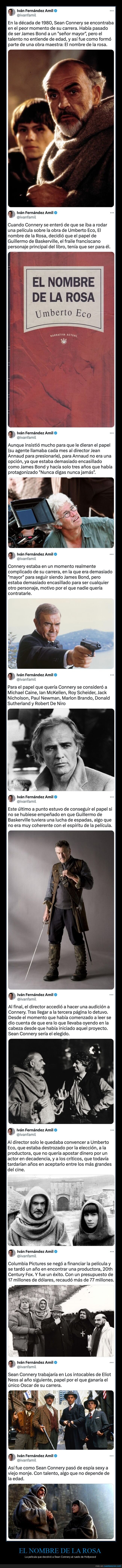 el nombre de la rosa,sean connery,cine