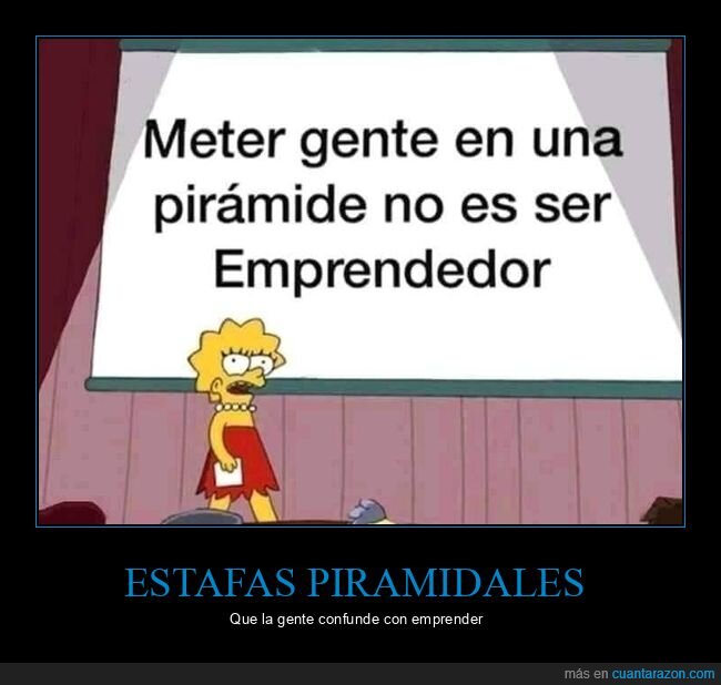 estafa piramidal,emprendedor