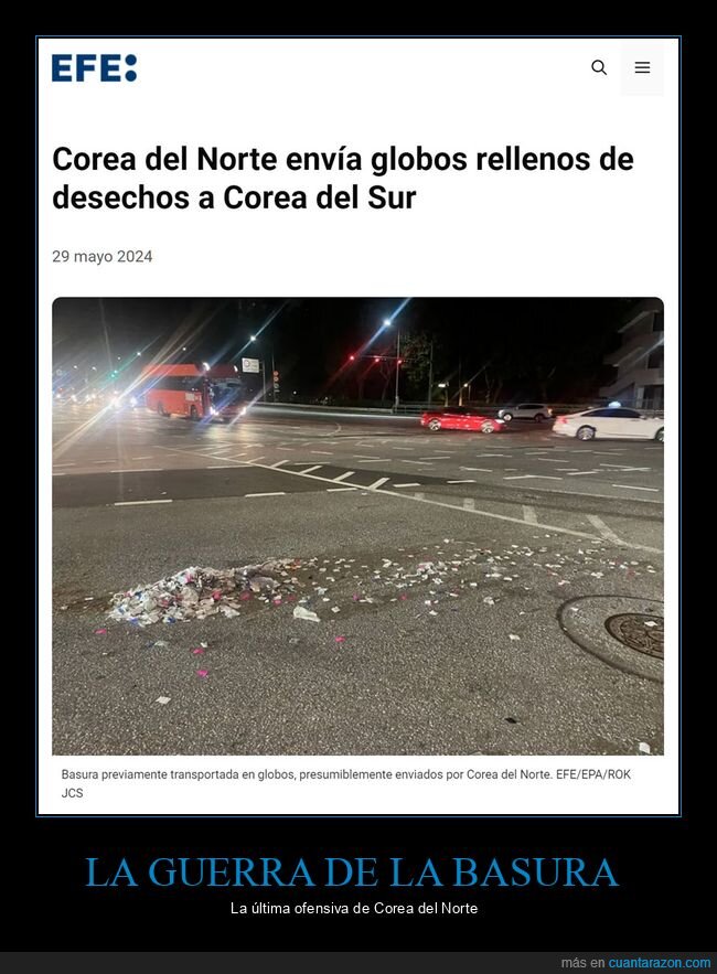 basura,corea del norte,corea del sur,globos