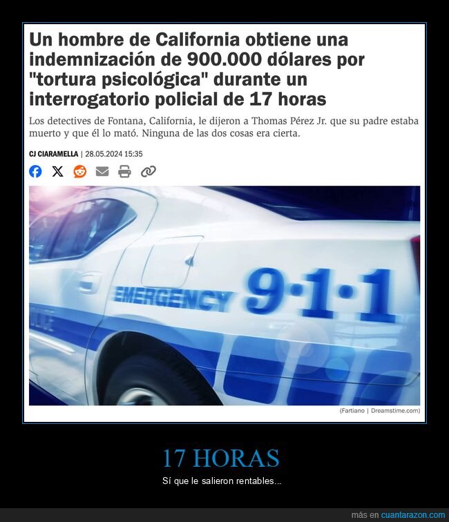 indemnización,tortura psicológica,interrogatorio,policía