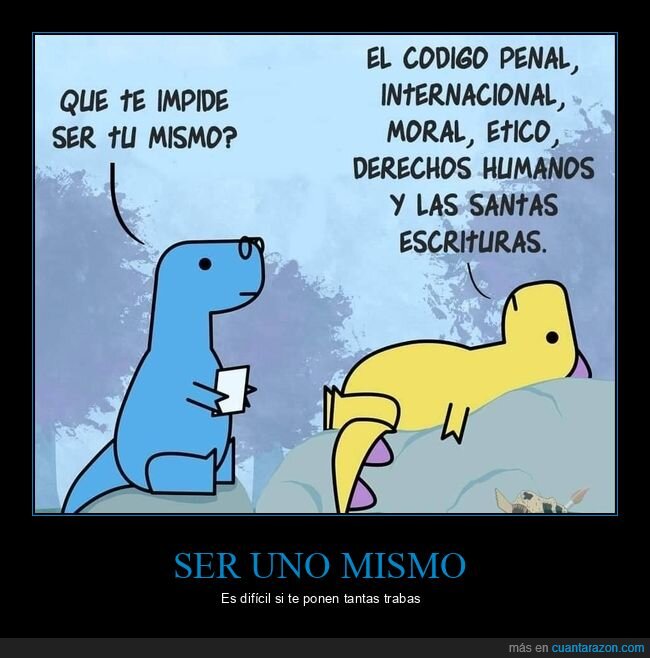 ser uno mismo,impedir