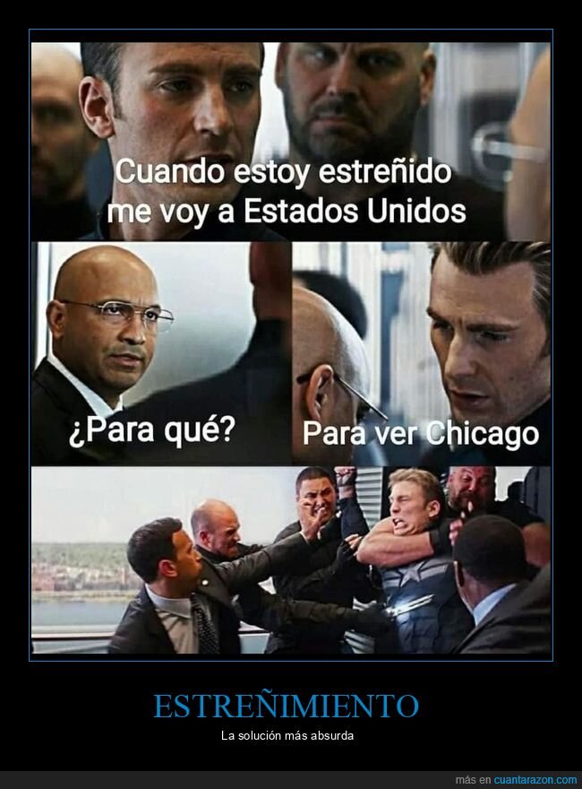 estreñido,capitán américa,chicago