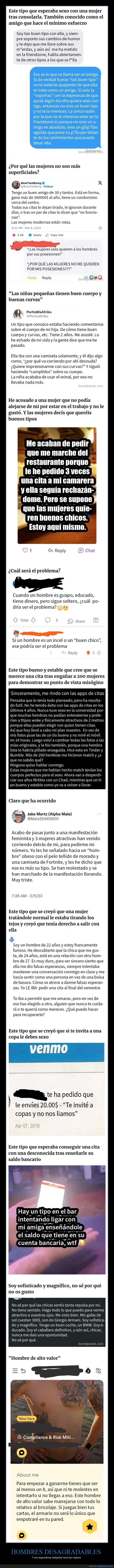 hombres desagradables,expectativas estúpidas,mujeres