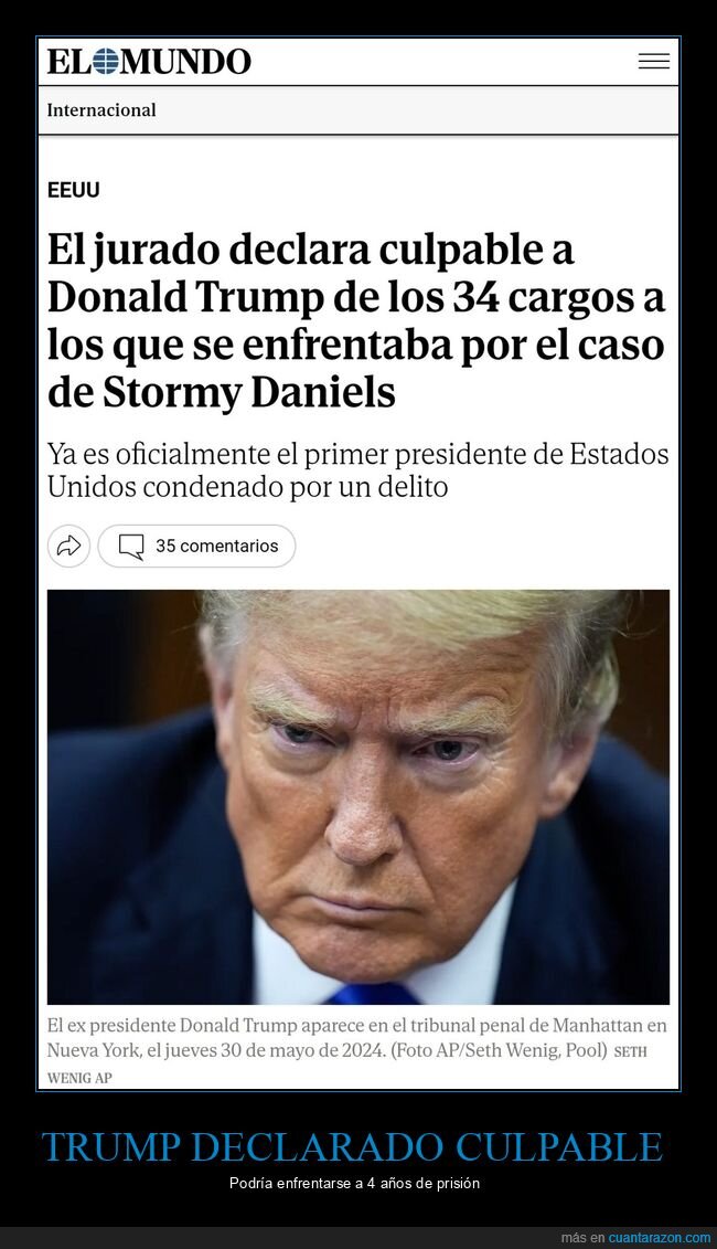 donald trump,culpable,prisión,stormy daniels