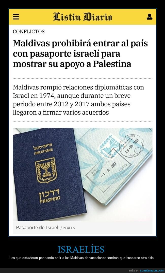 maldivas,israelíes,palestina