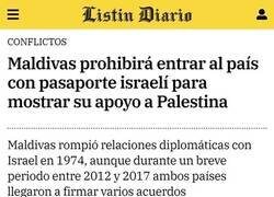 Enlace a Maldivas muestra su apoyo a Palestina