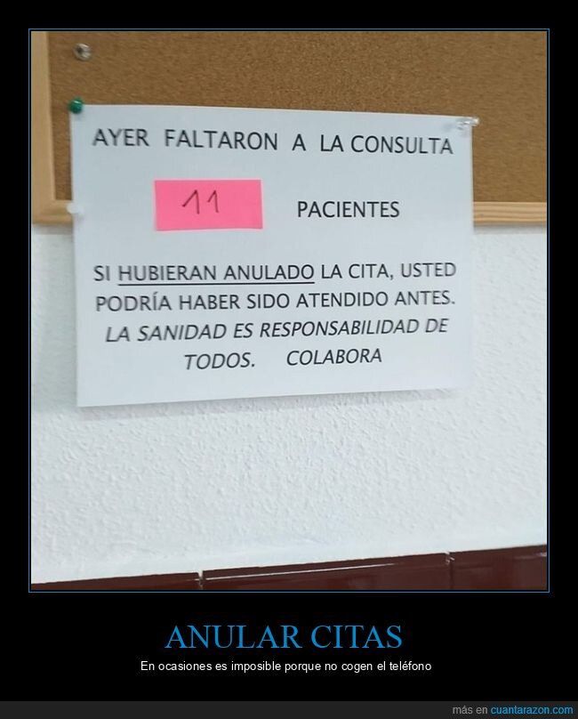 faltar,pacientes,consulta,sanidad