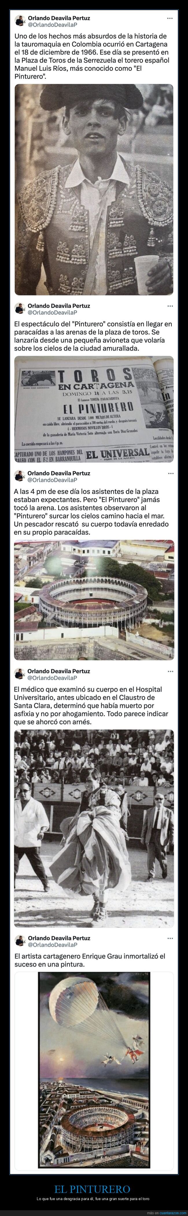 fails,paracaídas,torero