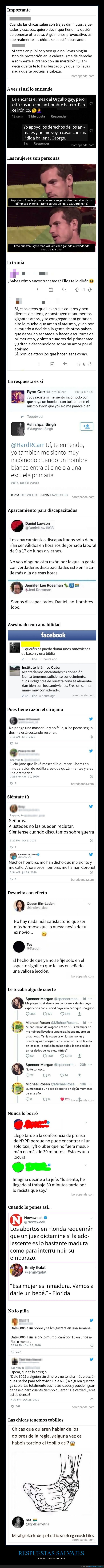 respuestas salvajes,publicaciones estúpidas