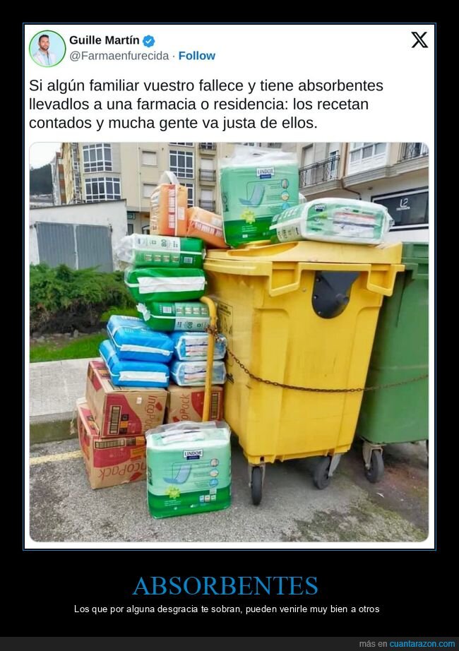familiar,fallecer,absorbentes,donar