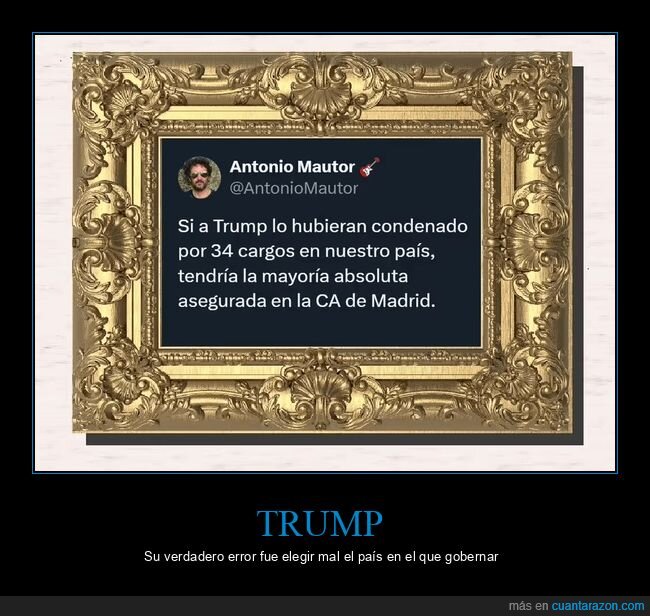 trump,condenado,madrid,políticos