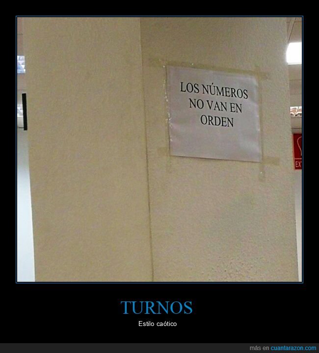 carteles,números,orden