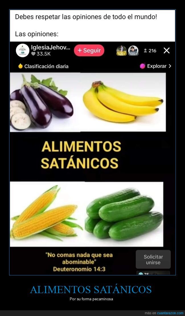 alimentos,satánicos