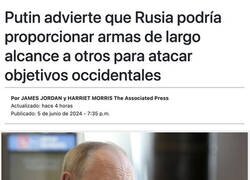 Enlace a Advertencia de Putin