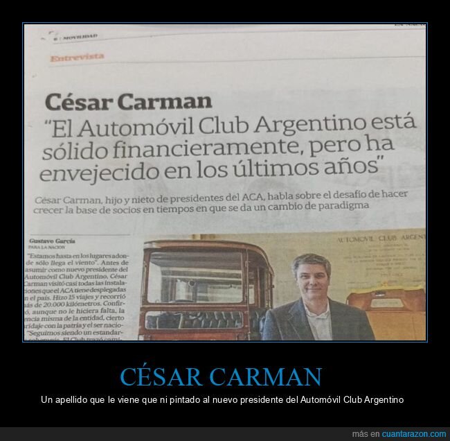 césar carman,apellido,automóvil club