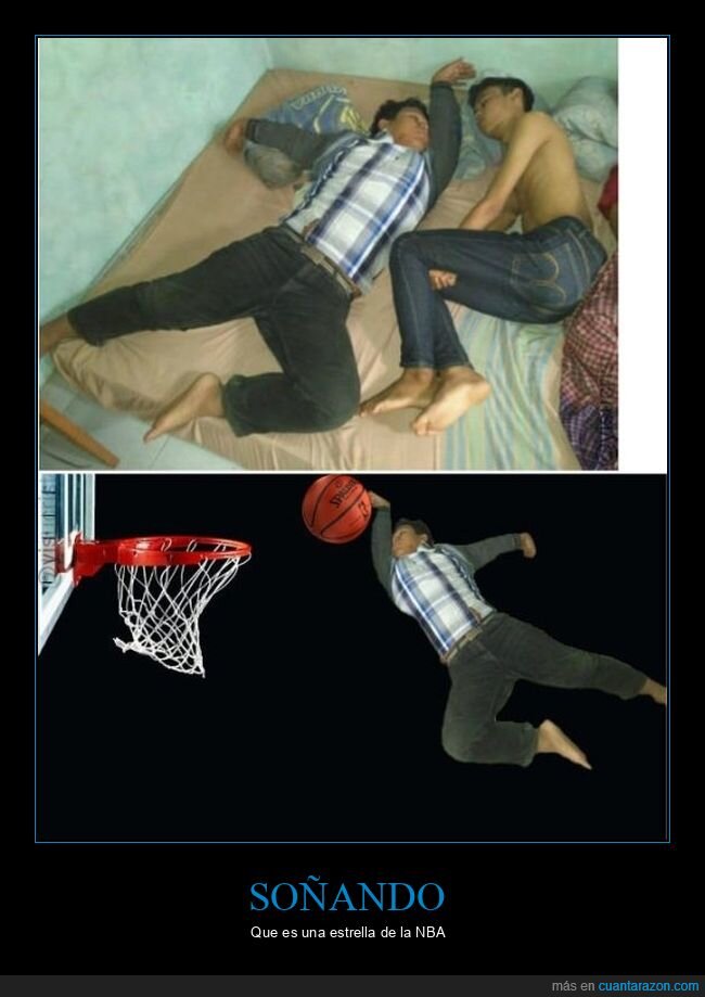 baloncesto,durmiendo