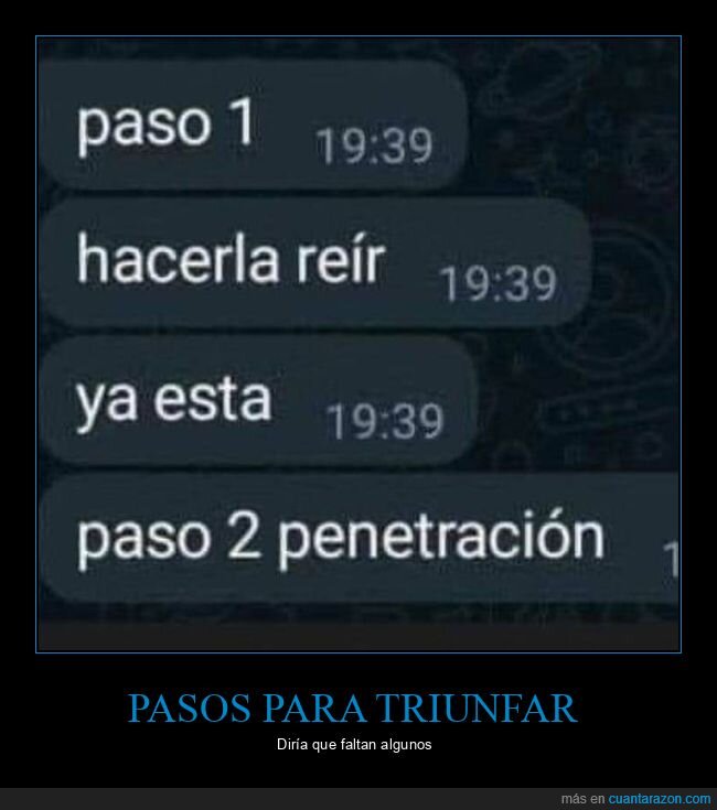 pasos,reír