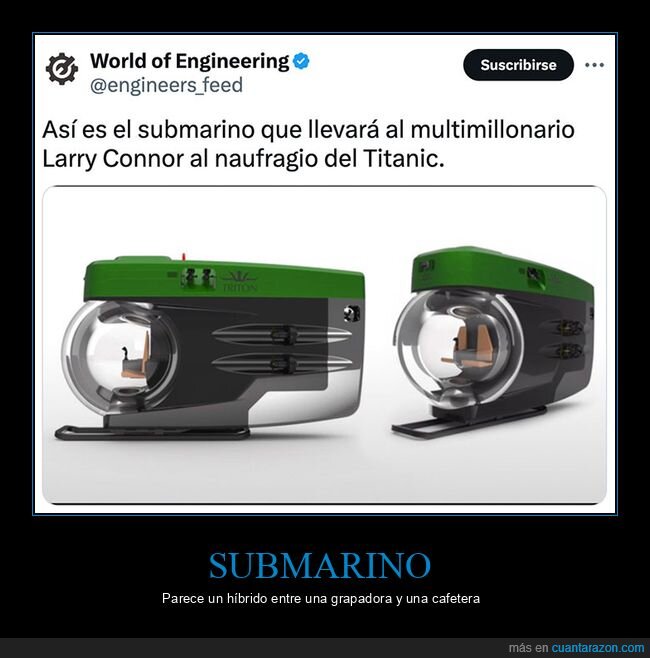 larry connor,submarino,titanic