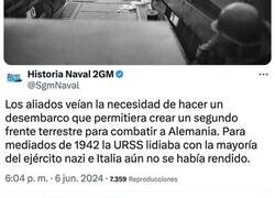 Enlace a El Desembarco de Normandía, conocido como el Día D, fue la mayor movilización de tropas en la historia de la humanidad