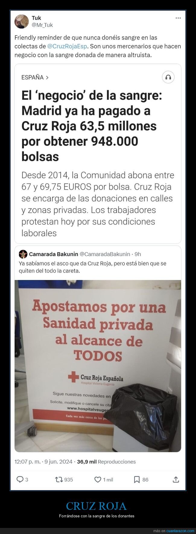 cruz roja,sangre,negocio