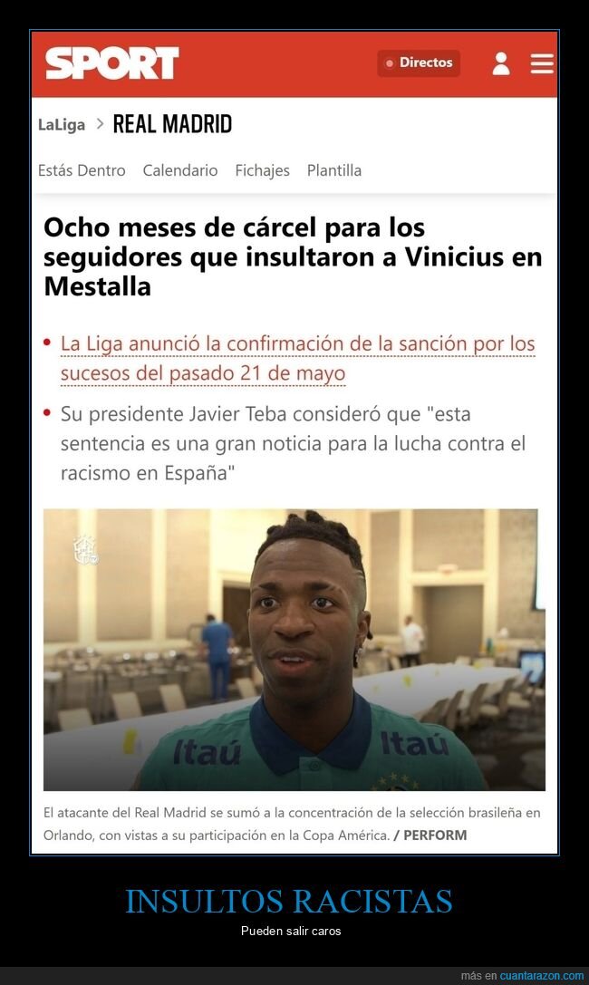 vinicius,cárcel,racismo