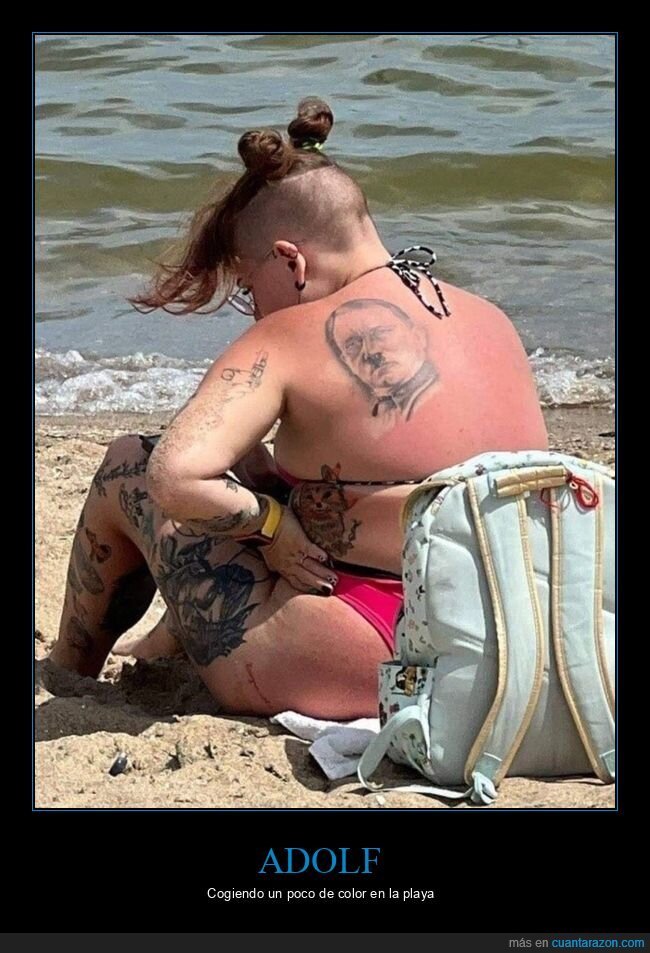 playa,tatuaje,hitler