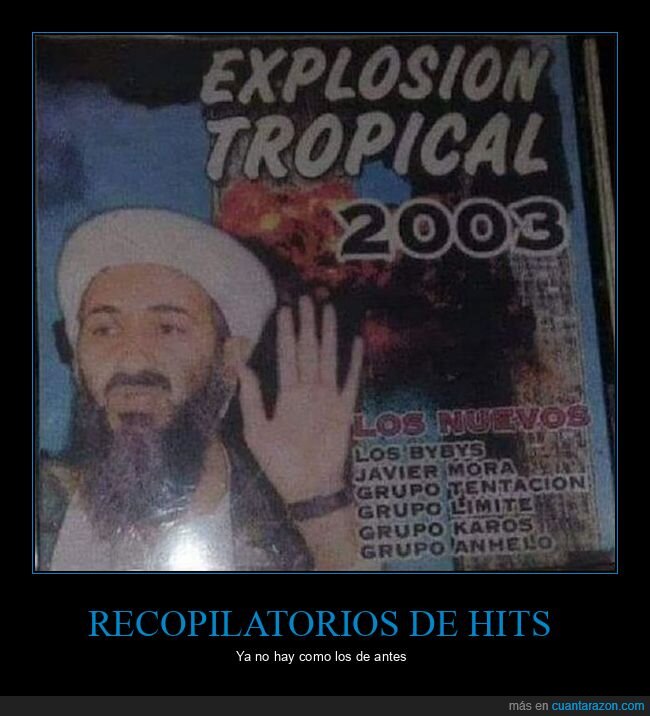 disco,explosión tropical,osama bin laden,retro