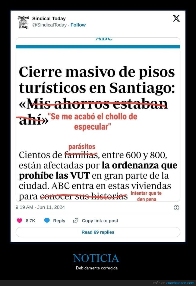 pisos turísticos,cierre,correcciones