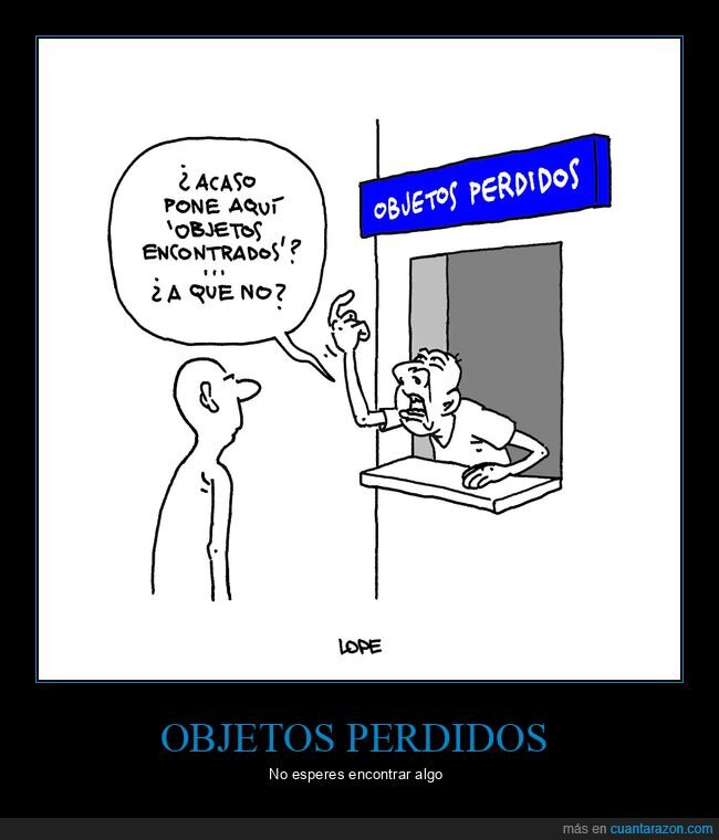 objetos perdidos,encontrados