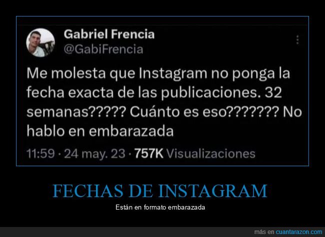 embarazada,fecha,instagram,semanas