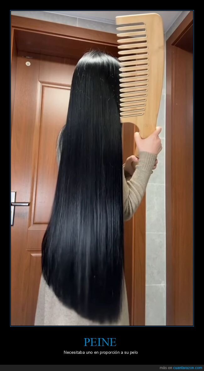 peine,gigante,pelo