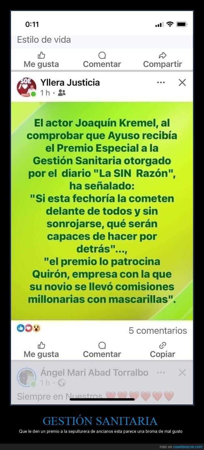 ayuso,premio,gestión sanitaria