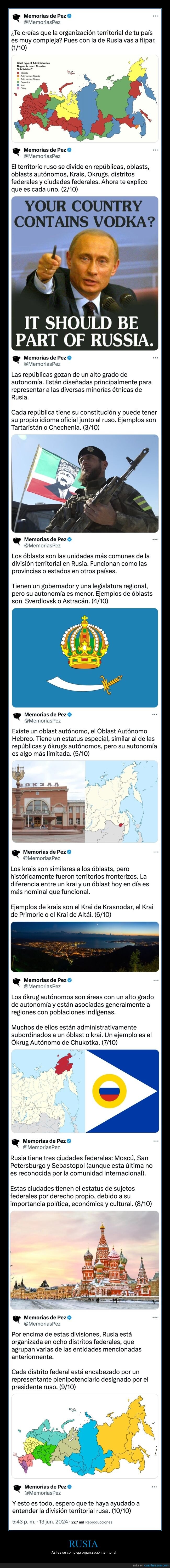 rusia,organización territorial