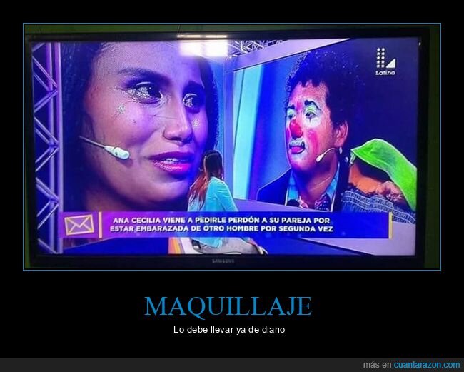 embarazada,payaso,perdón