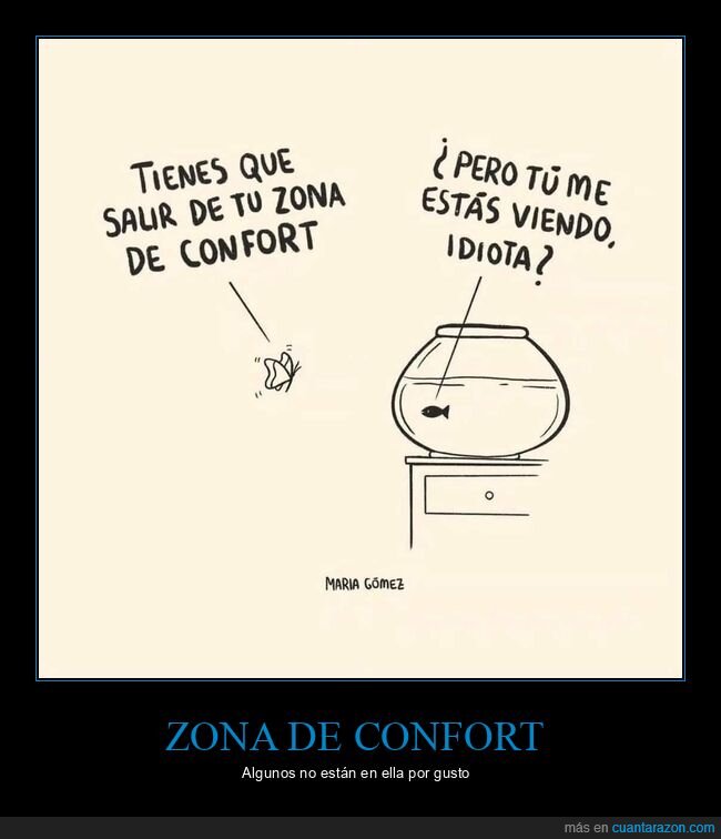 pez,pecera,zona de confort