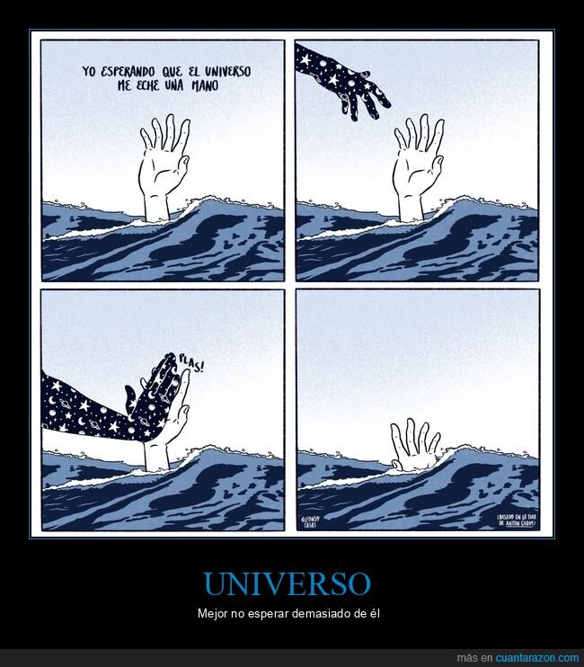 universo,echar una mano