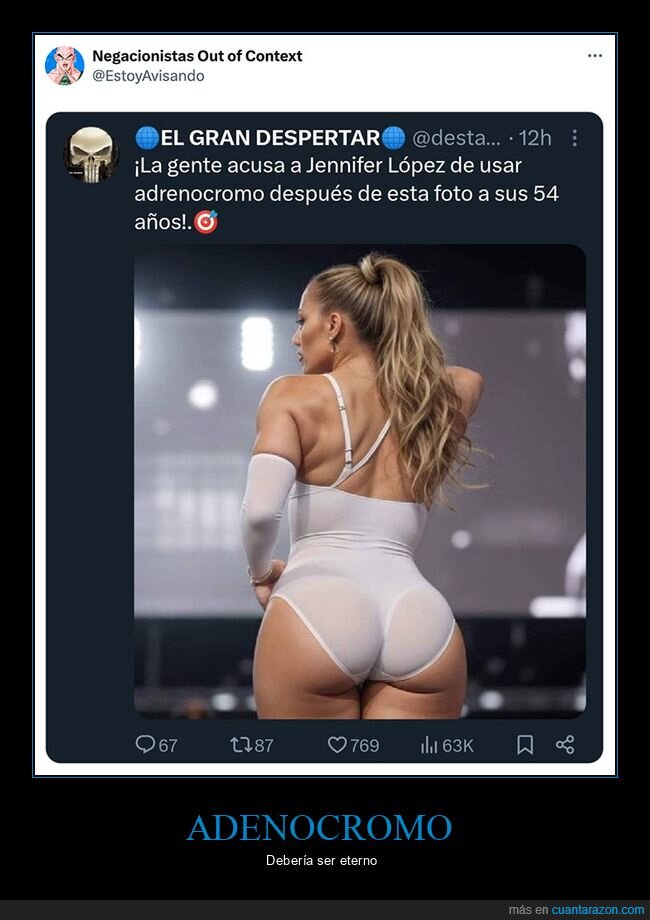adenocromo,jennifer lópez,negacionistas