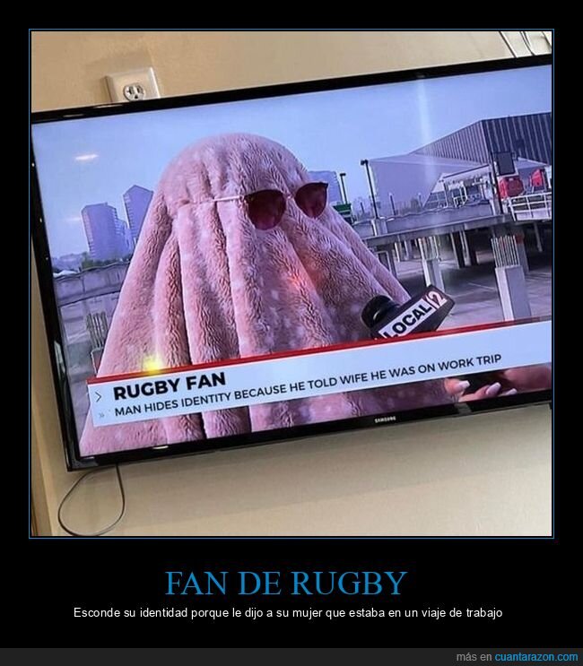 rugby,esconderse,mujer